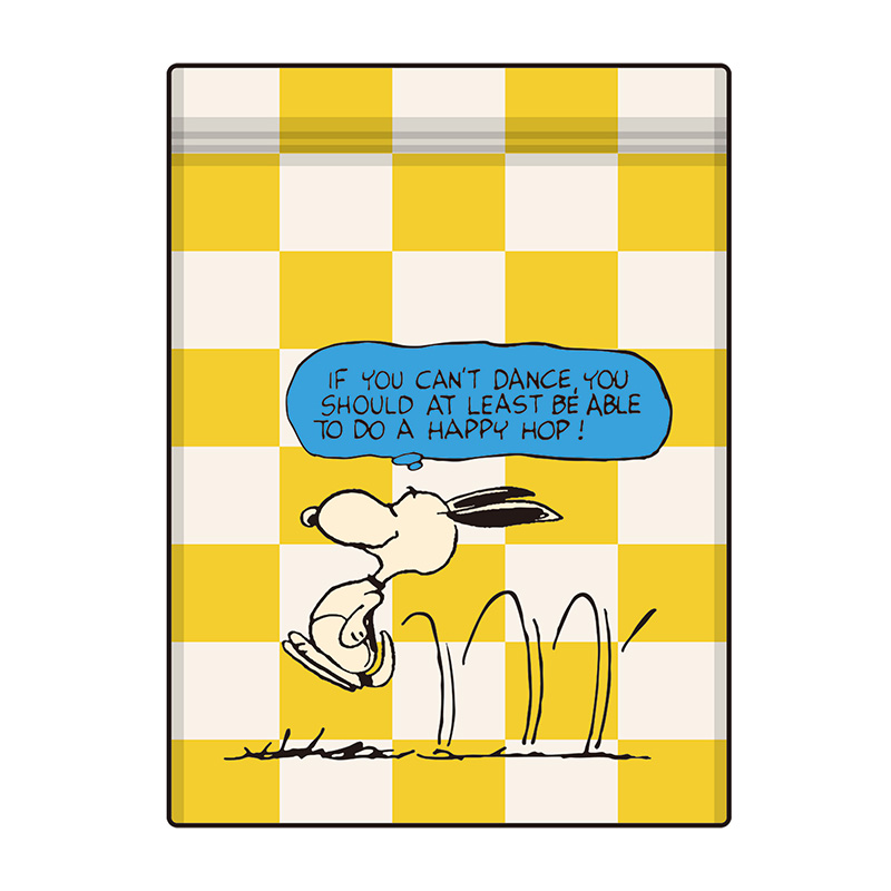 PEANUTS スヌーピー STORAGE BAG 4枚SET  YE-CHECKD PATTERN/PQ-913